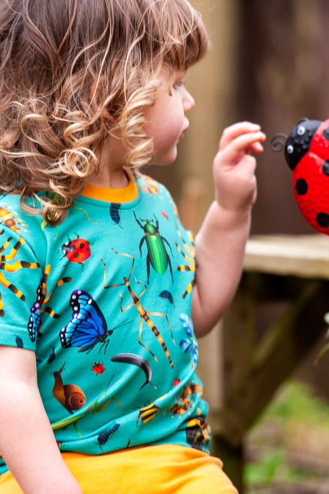 Pickbu T-Shirt Short Sleeve - Minibeasts Green