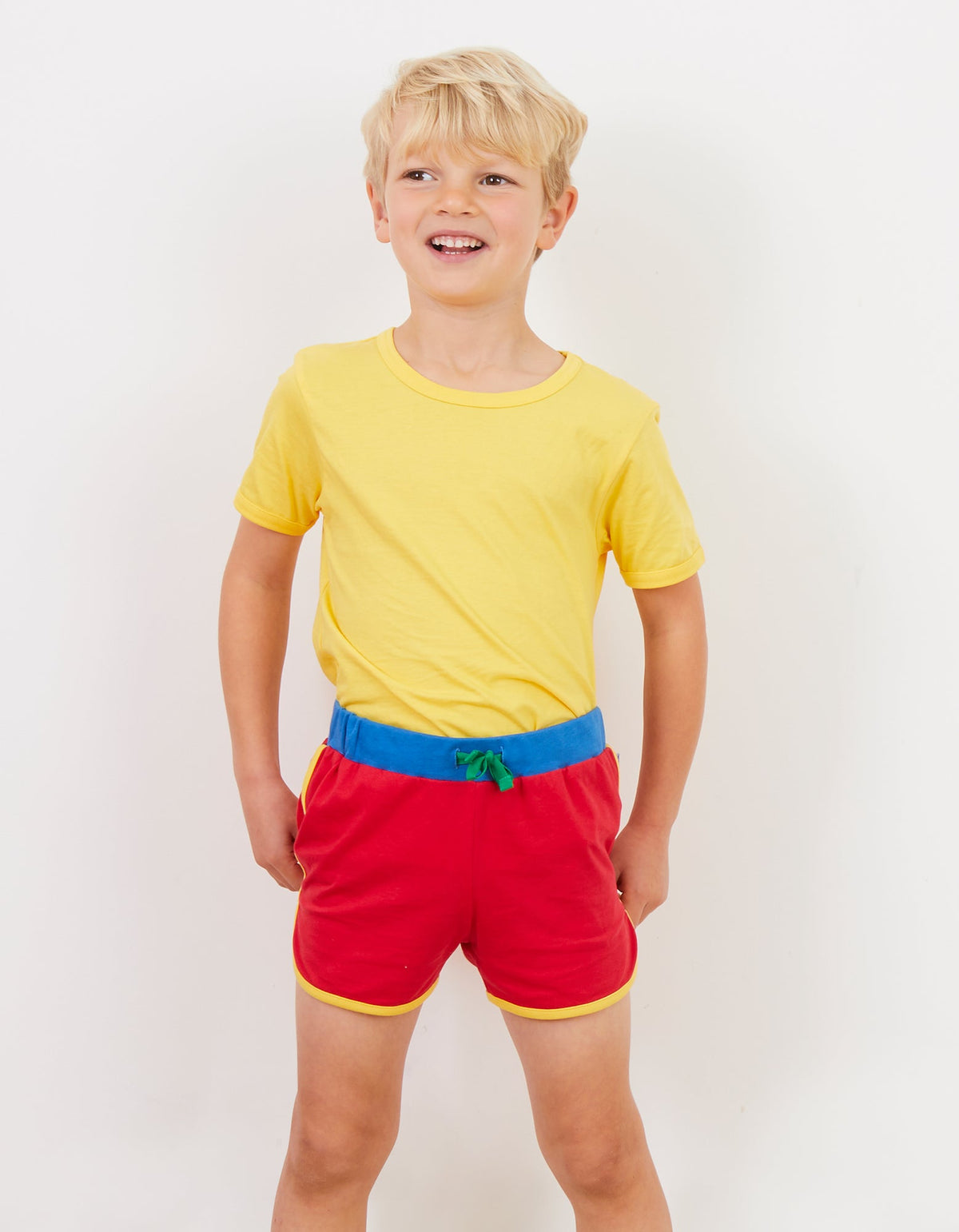 Toby Tiger Organic Runner Shorts - Red