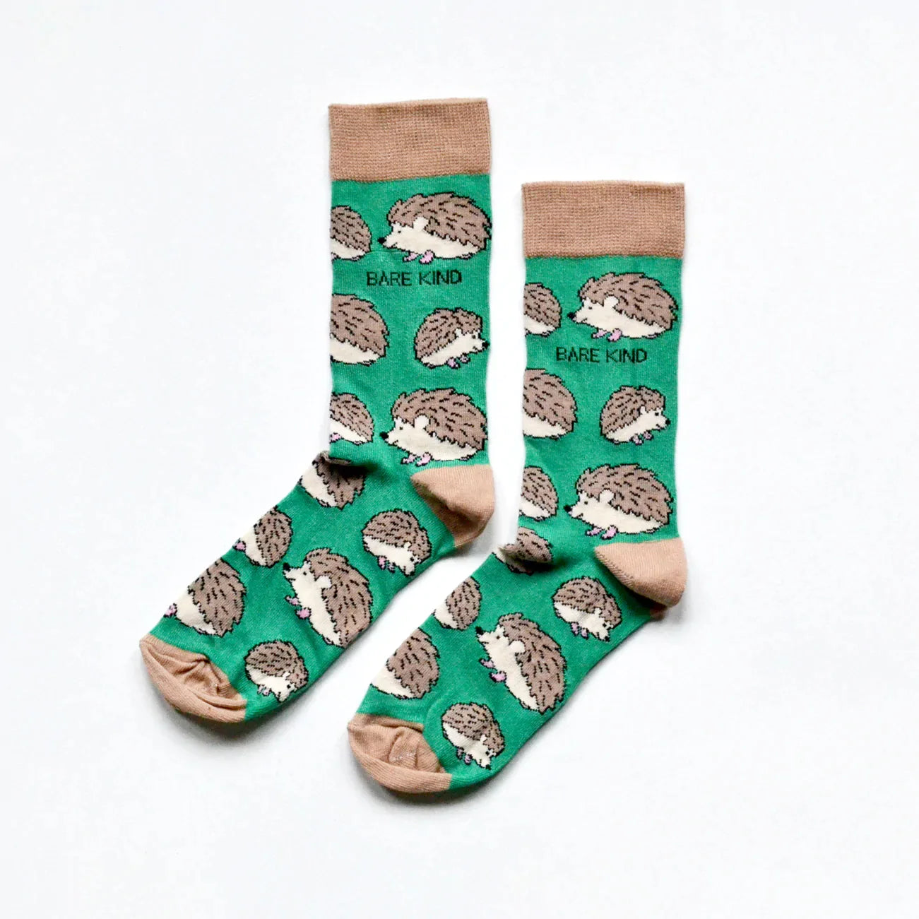 Bare Kind Bamboo Socks - Kids- Toffee Hedgehog