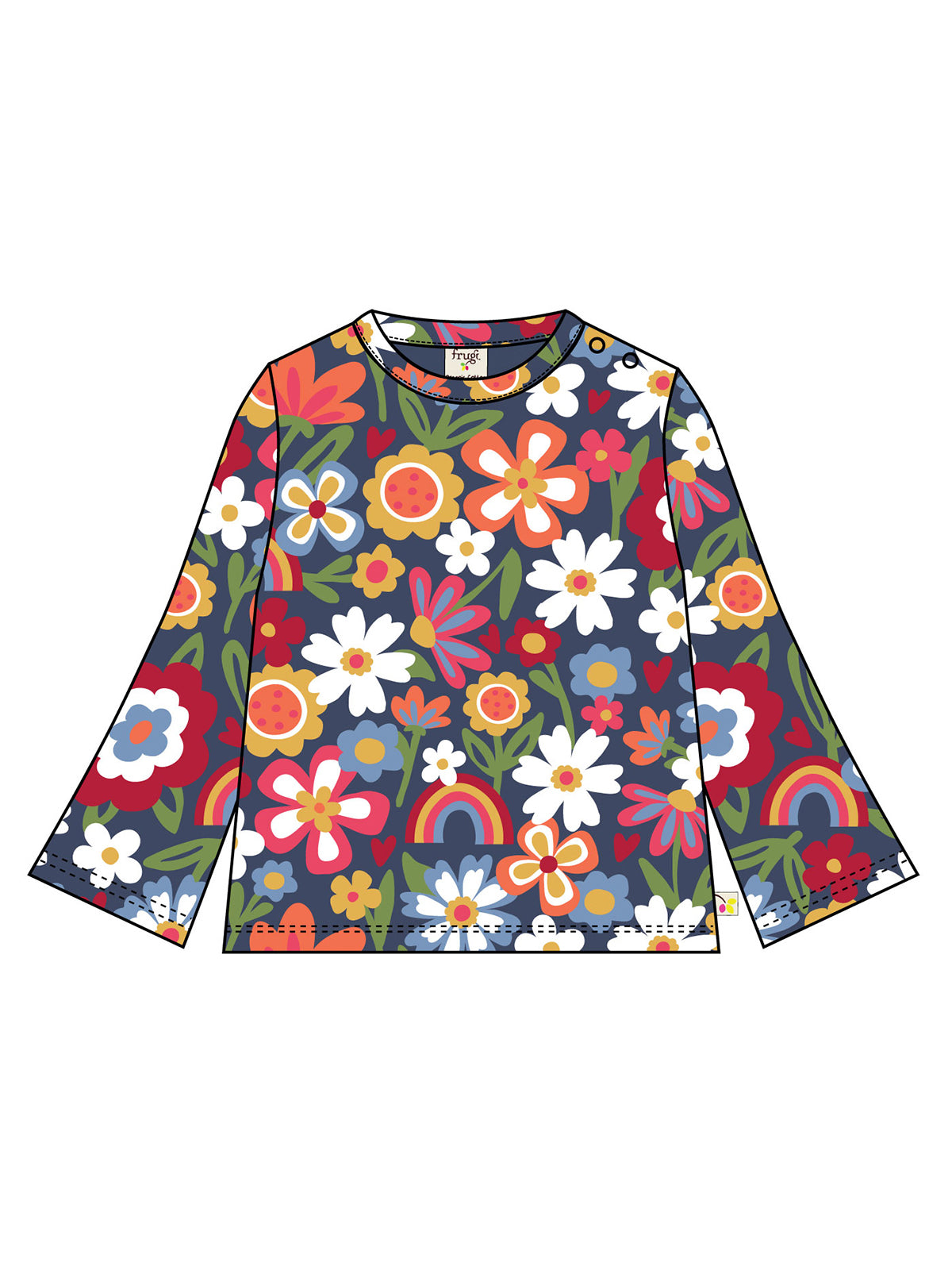Frugi Goldie Printed Top - Beautiful Bunch