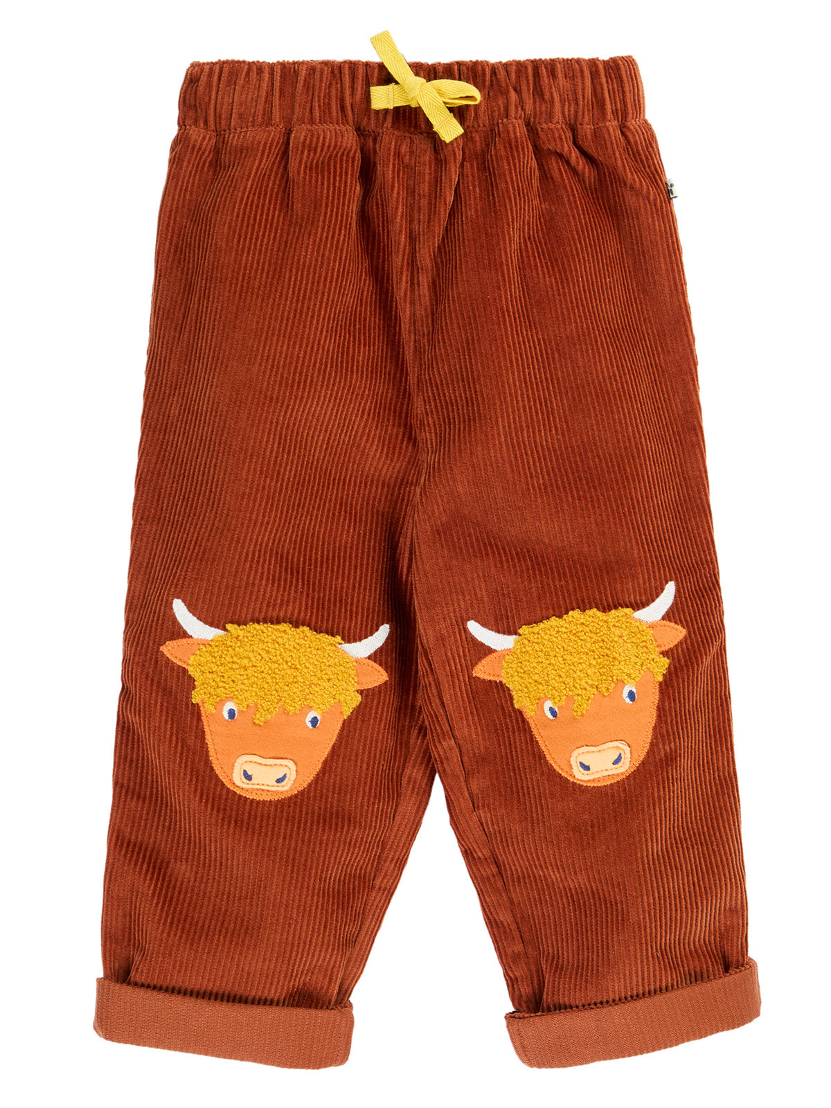 Frugi Arlo Cord Trousers - Rust/Highland Cow
