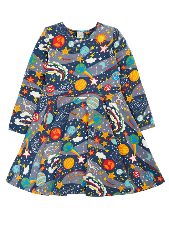 Frugi Sofia Skater Dress - Explore The Stars