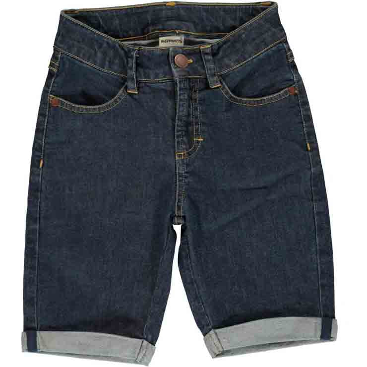 Maxomorra Shorts Knee Denim - Dark Wash
