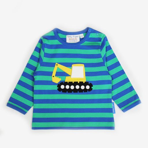 Toby Tiger Organic Top Long Sleeve - Digger Applique