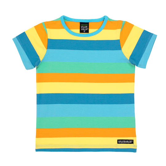 Villervalla T-Shirt Short Sleeve Multistripe - Beach