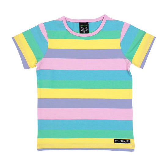 Villervalla T-Shirt Short Sleeve Multistripe - Botanic