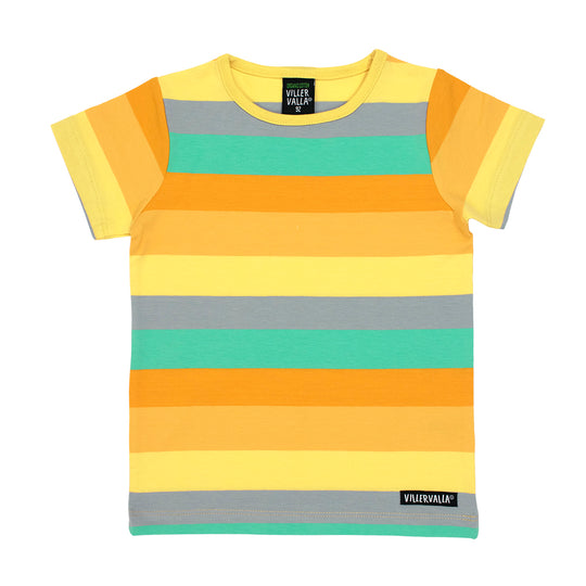 Villervalla T-Shirt Short Sleeve Multistripe - Sunset