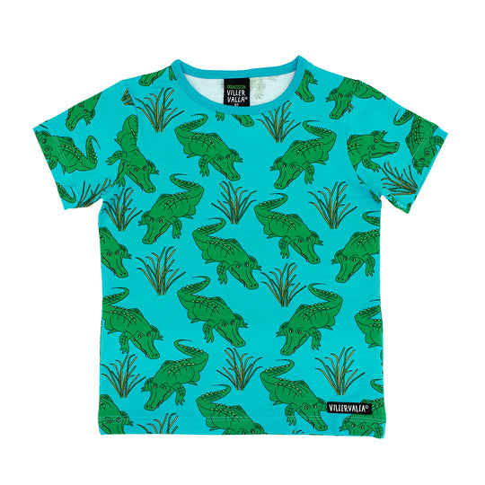Villervalla T-Shirt Short Sleeve - Animal - Crocodile