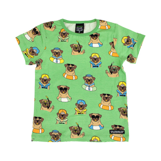 Villervalla T-Shirt Short Sleeve Pool Dogs - Light Pine