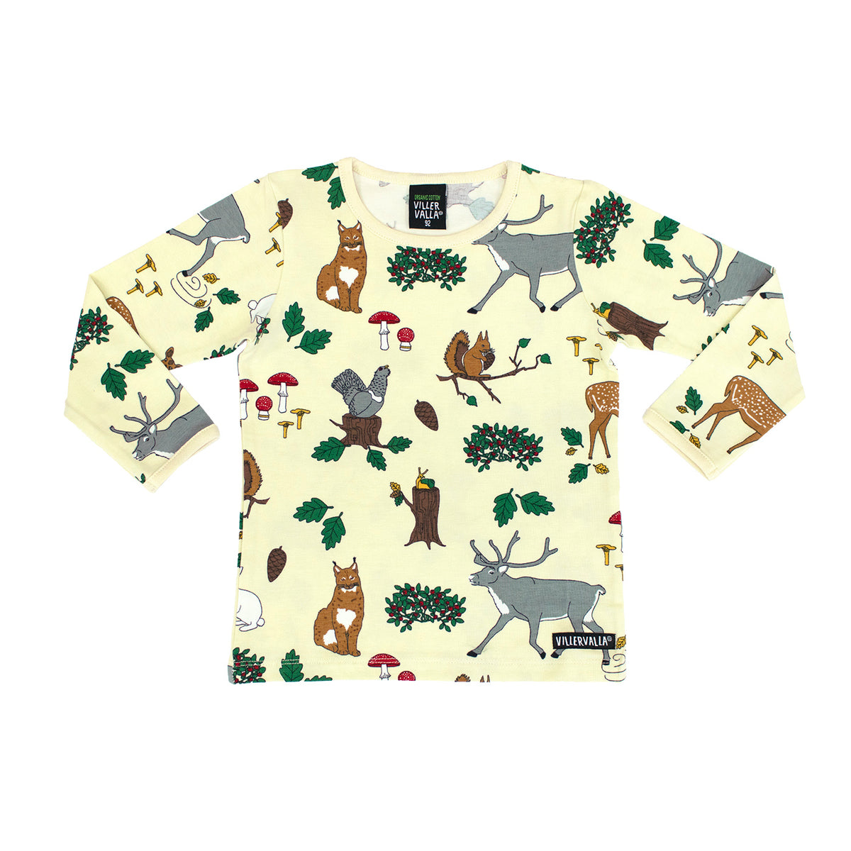 Villervalla T-Shirt Long Sleeve - Forest Oat