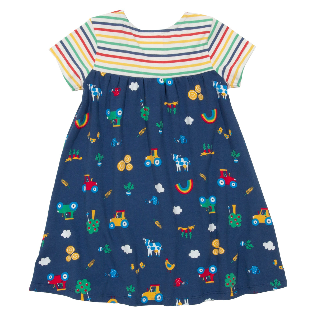 Kite Dress Short Sleeve - Farm Play