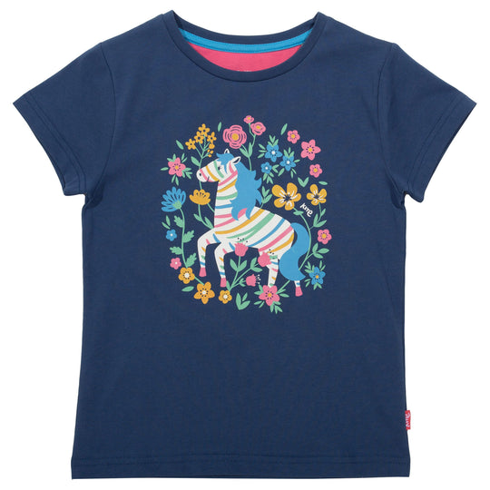 Kite T-Shirt Short Sleeve - Floral Zebra