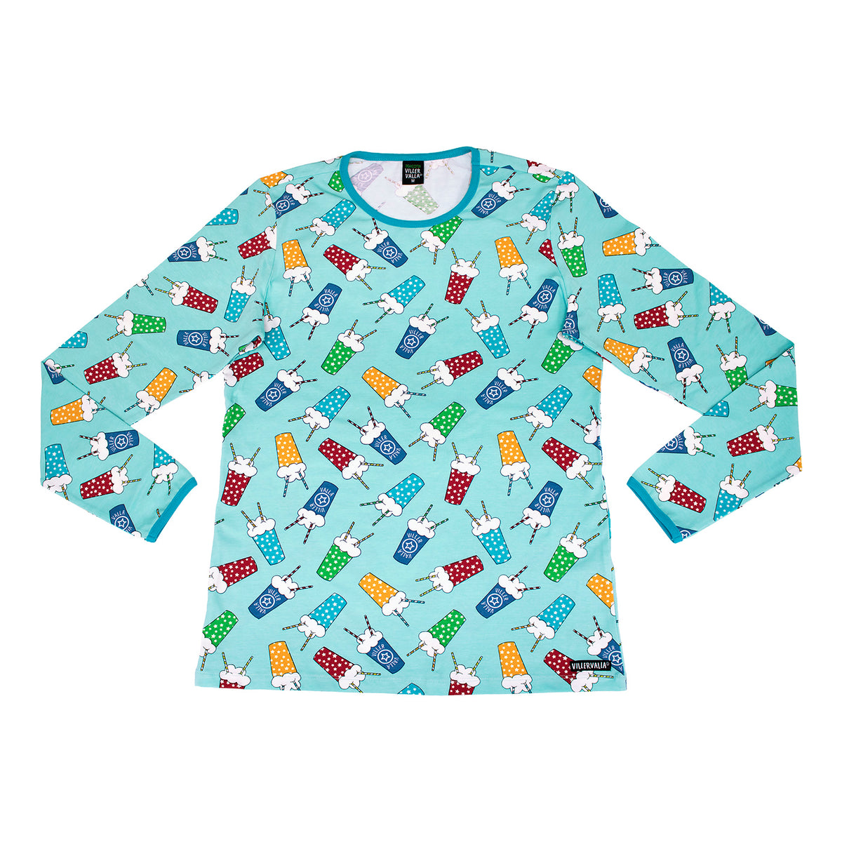 Villervalla Adult T-Shirt Long Sleeve - Milkshake Light Reef