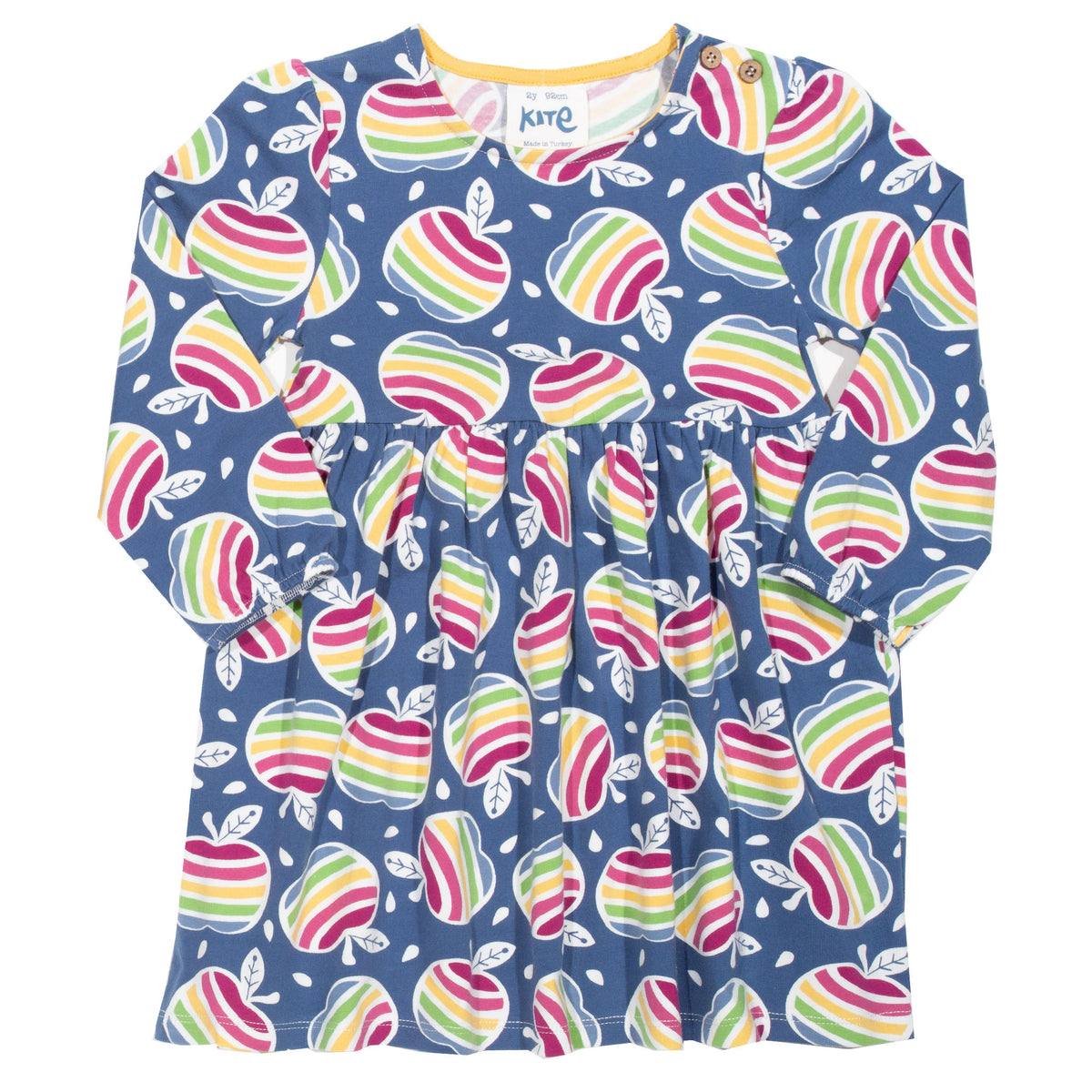 Kite Dress Long Sleeve - Rainbow Apple Multi