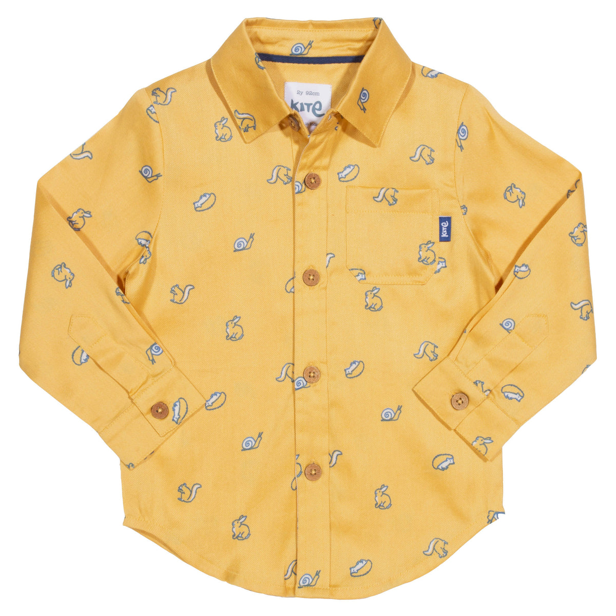 Kite Shirt Long Sleeve - Nature Watch Yellow