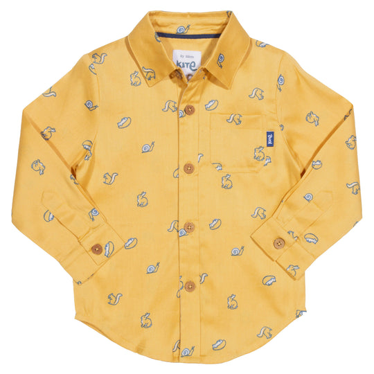 Kite Nature Watch Long Sleeve Shirt - Yellow