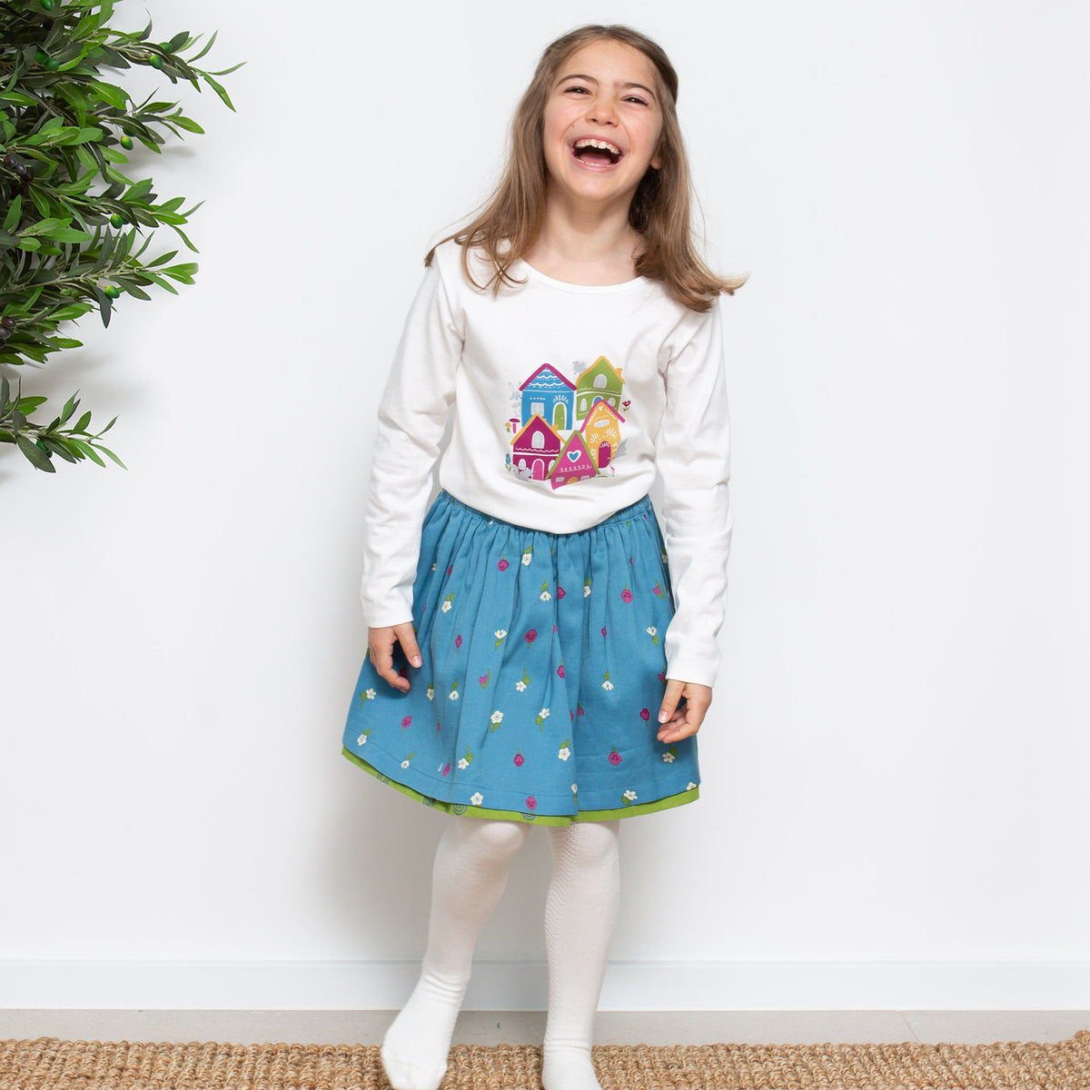 Kite T-Shirt Long Sleeve - Happy Homes Cream
