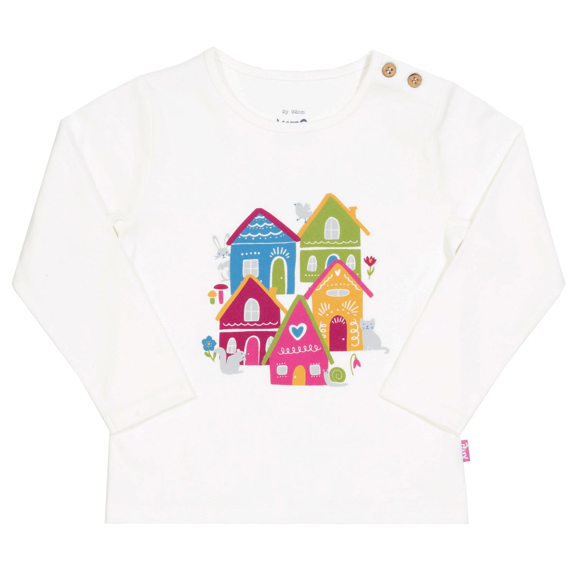 Kite T-Shirt Long Sleeve - Happy Homes Cream