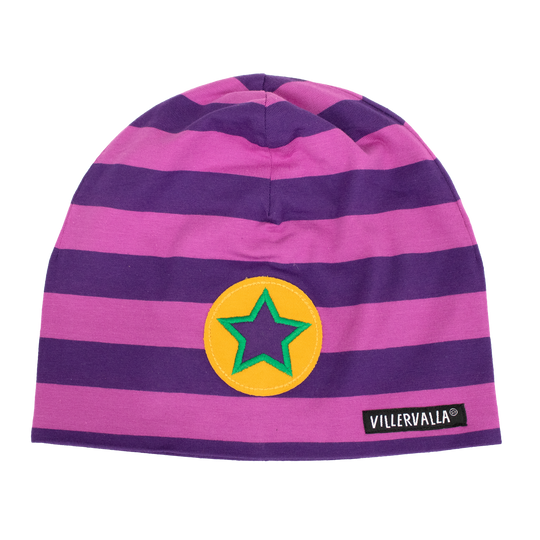 Villervalla Stripes Beanie - Lotus/Aubergine