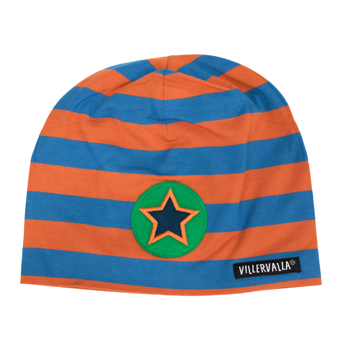 Villervalla Beanie - Stripes Mid Marine/Spice