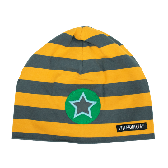 Villervalla Stripes Beanie - Saffron/Street