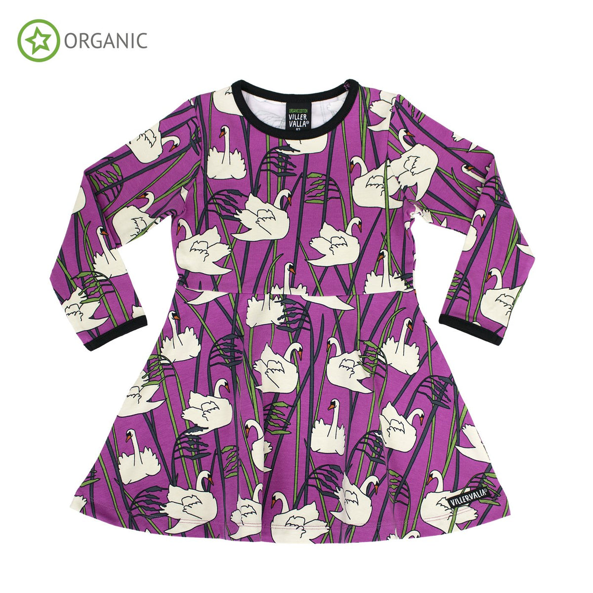 Villervalla Half Circle Dress Long Sleeve - Swan - The Thrifty Stork