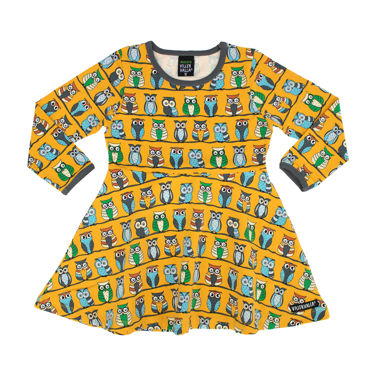 Villervalla Dress Half Circle Long Sleeve - Saffron Owl