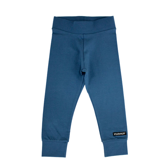 Villervalla Tapered Trousers Solid Basics - Dark Ocean