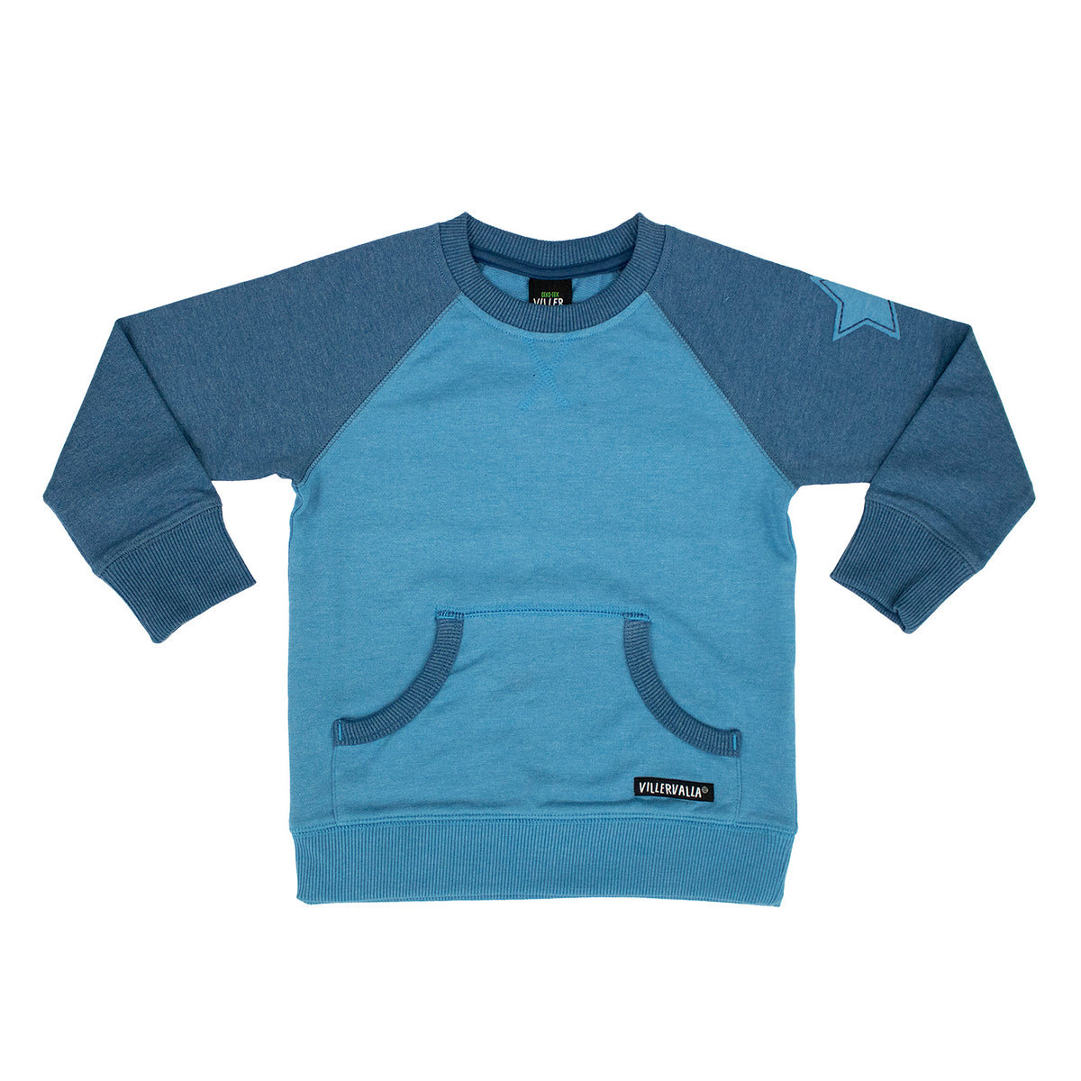 Villervalla Sweatshirt College Wear - Dark Ocean/Ocean