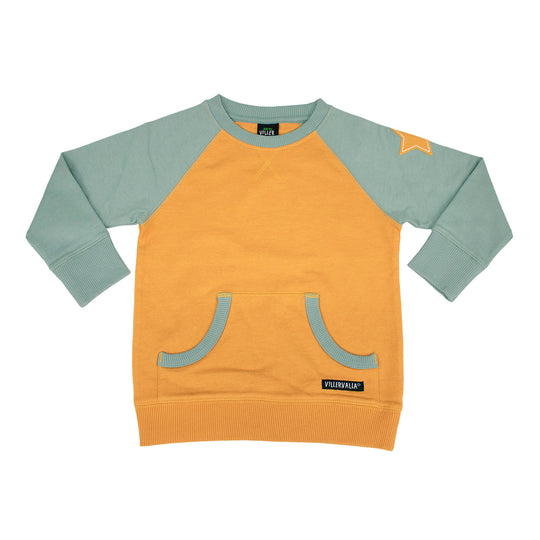 Villervalla Sweatshirt College Wear - Fossil/Tangerine