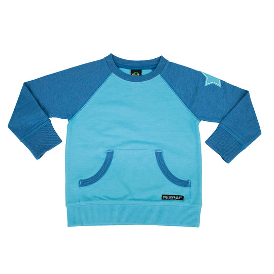 Villervalla Sweatshirt College Wear - Water/Aqua