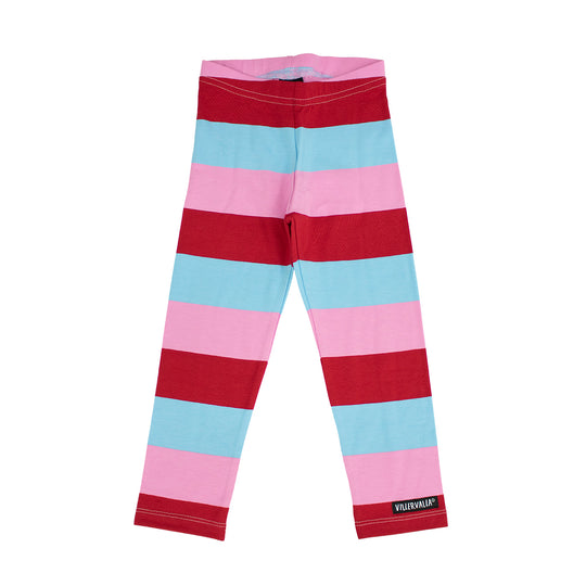 Villervalla Leggings Multistripe - Berry
