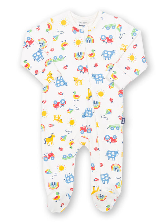 Kite Sleepsuit - I Spy Cream