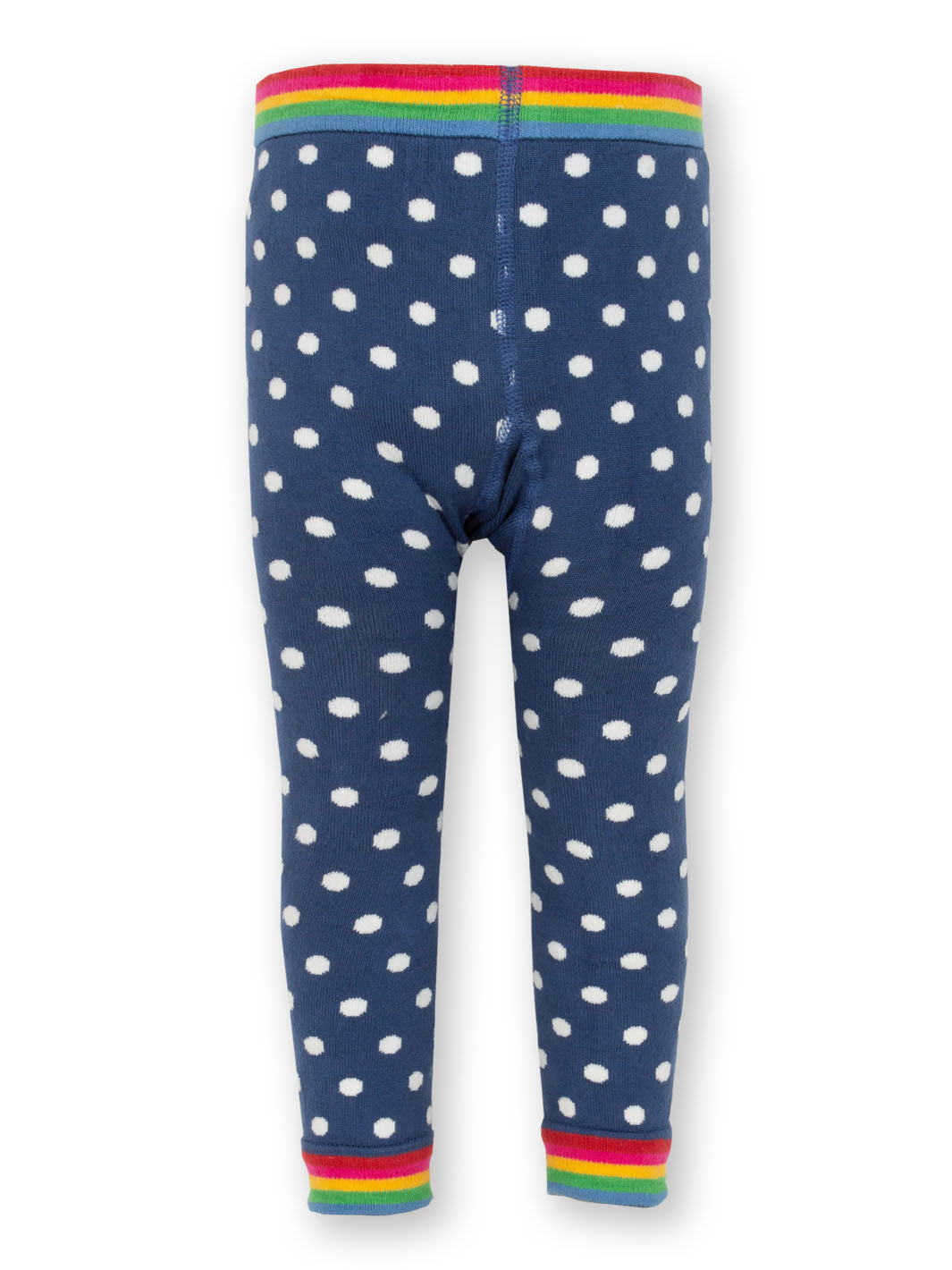 Kite Knit Leggings - Polka Navy
