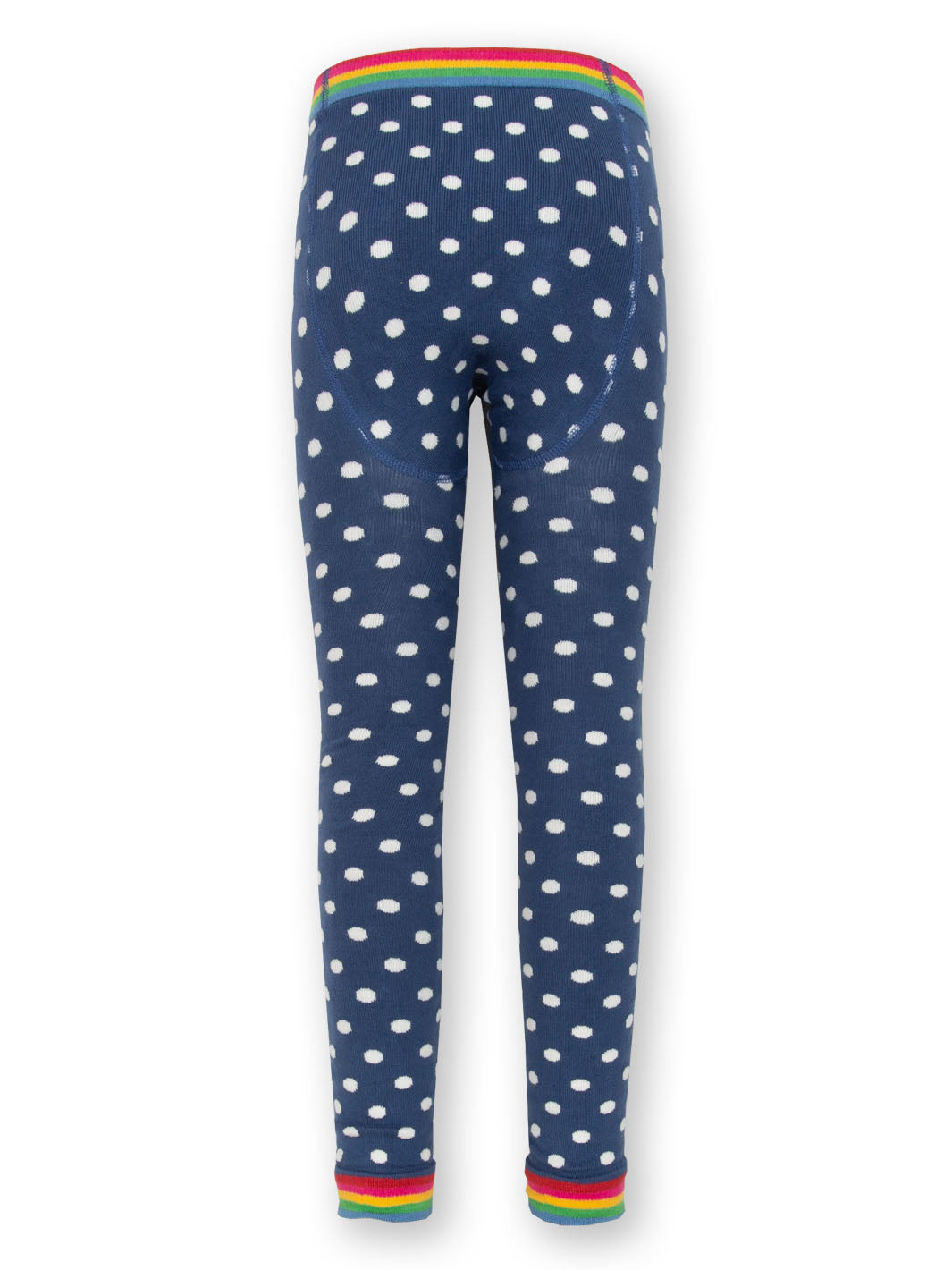 Kite Knit Leggings - Polka Navy
