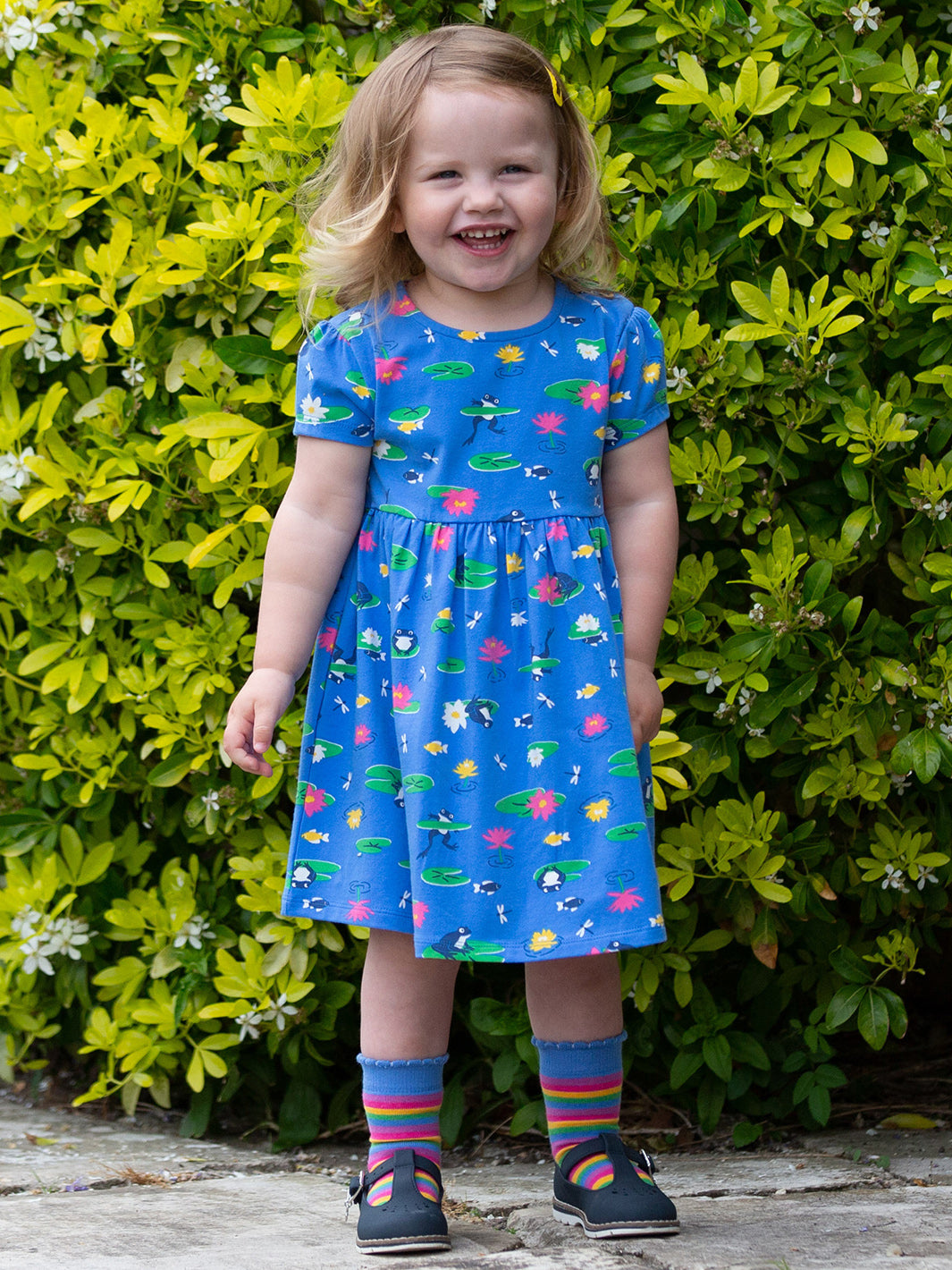 Kite Dress Short Sleeve - Pond Life Blue