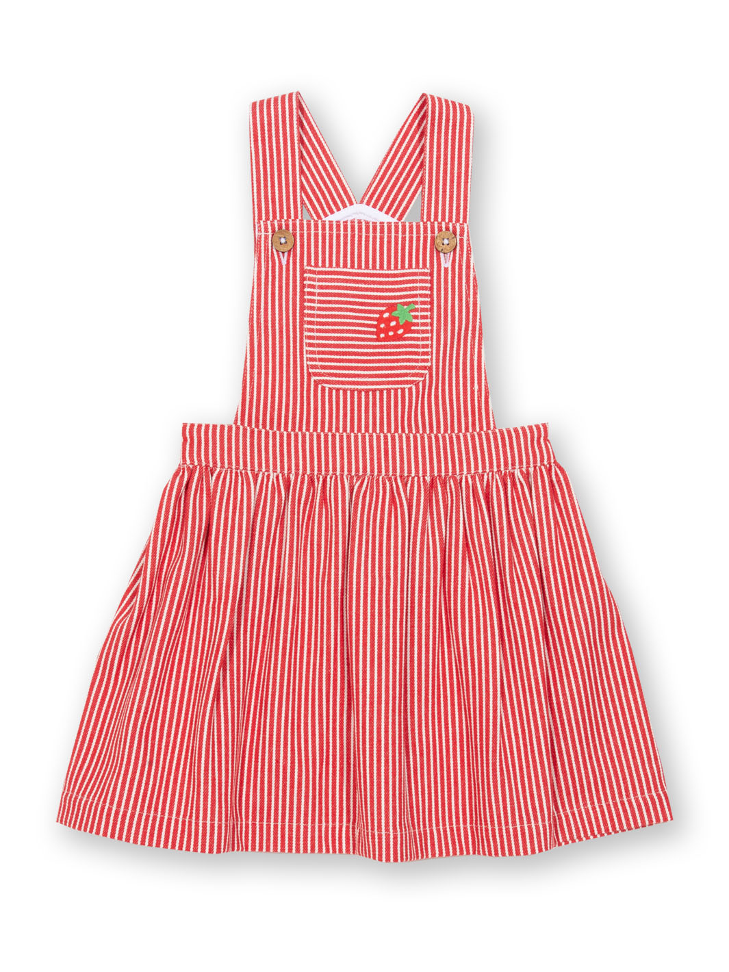 Kite Pinafore Dress Sleeveless - Strawberry Red
