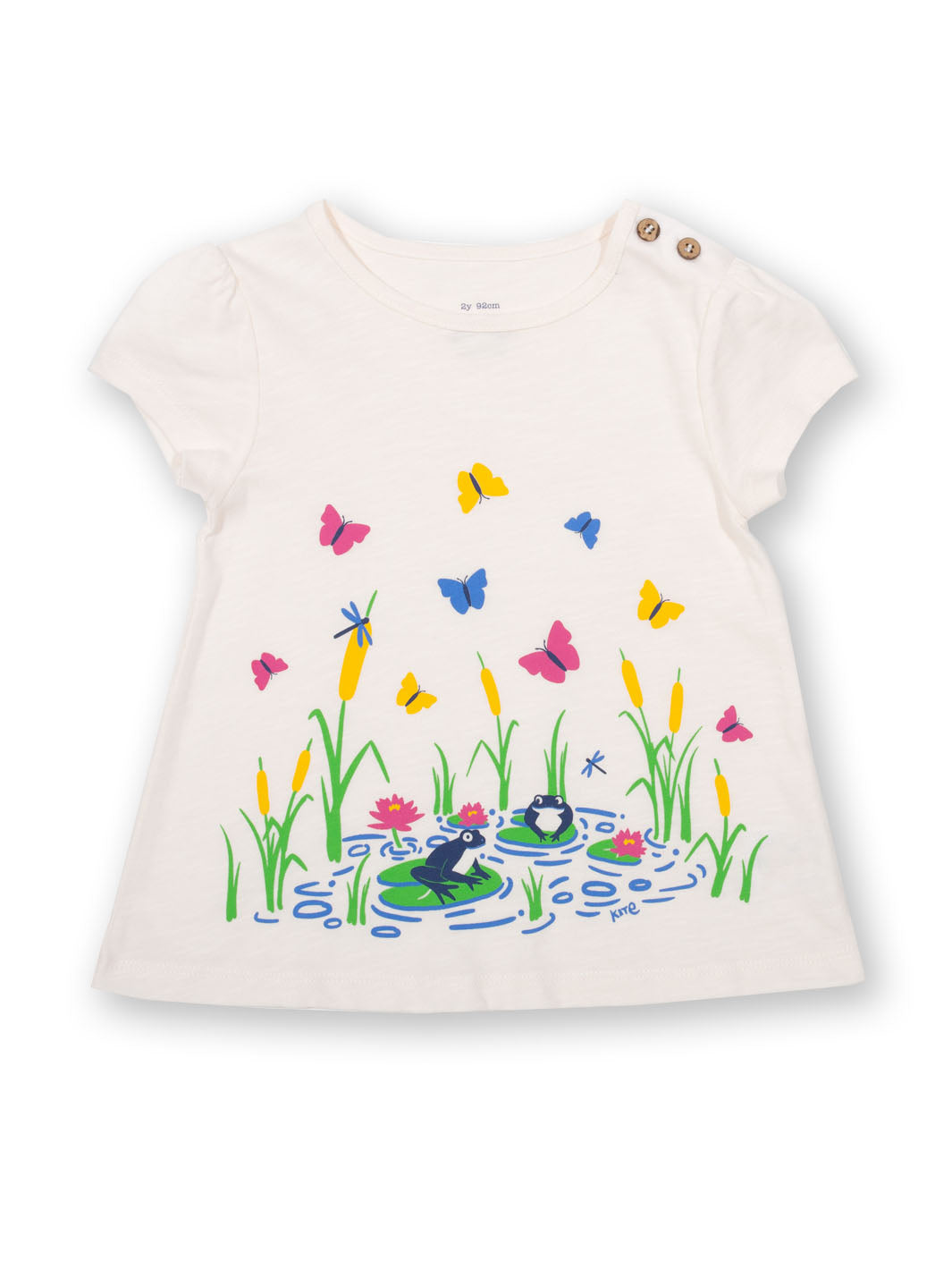 Kite Tunic Short Sleeve - Water Lily Cream