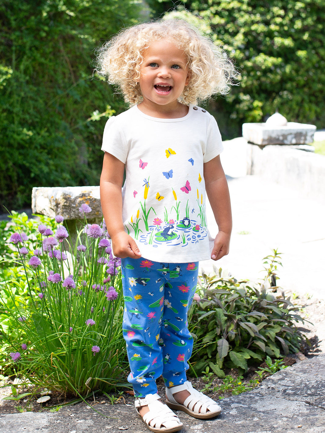 Kite Tunic Short Sleeve - Water Lily Cream