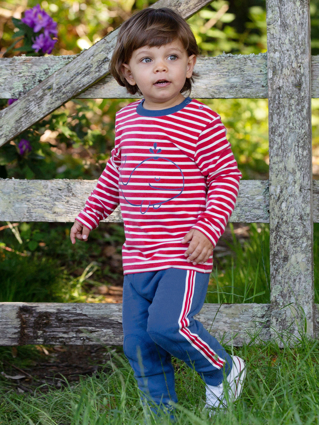 Kite Joggers - Mini Side Stripe Navy