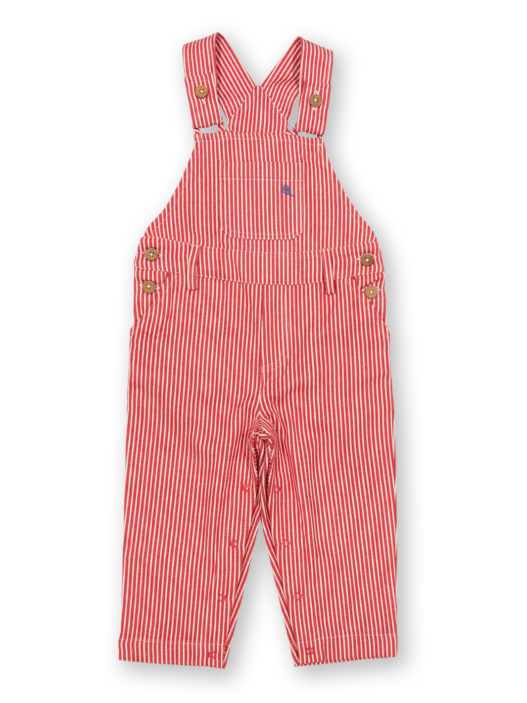 Kite Dungarees - Ticking Red