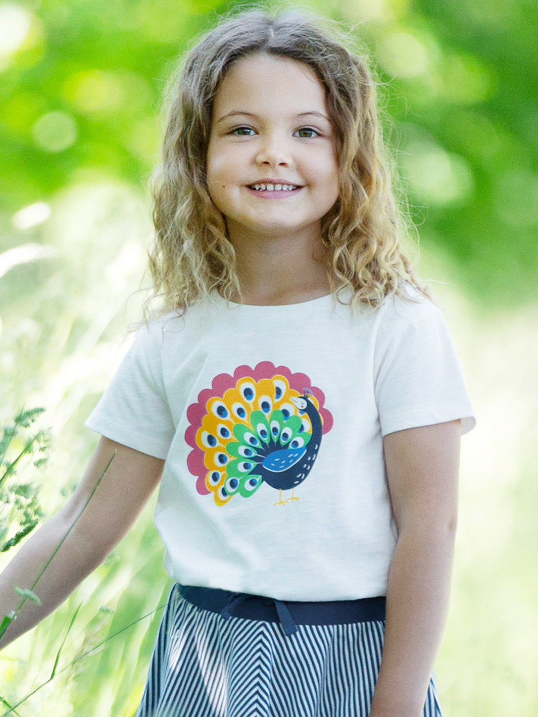 Kite T-Shirt Short Sleeve - Peacock Cream