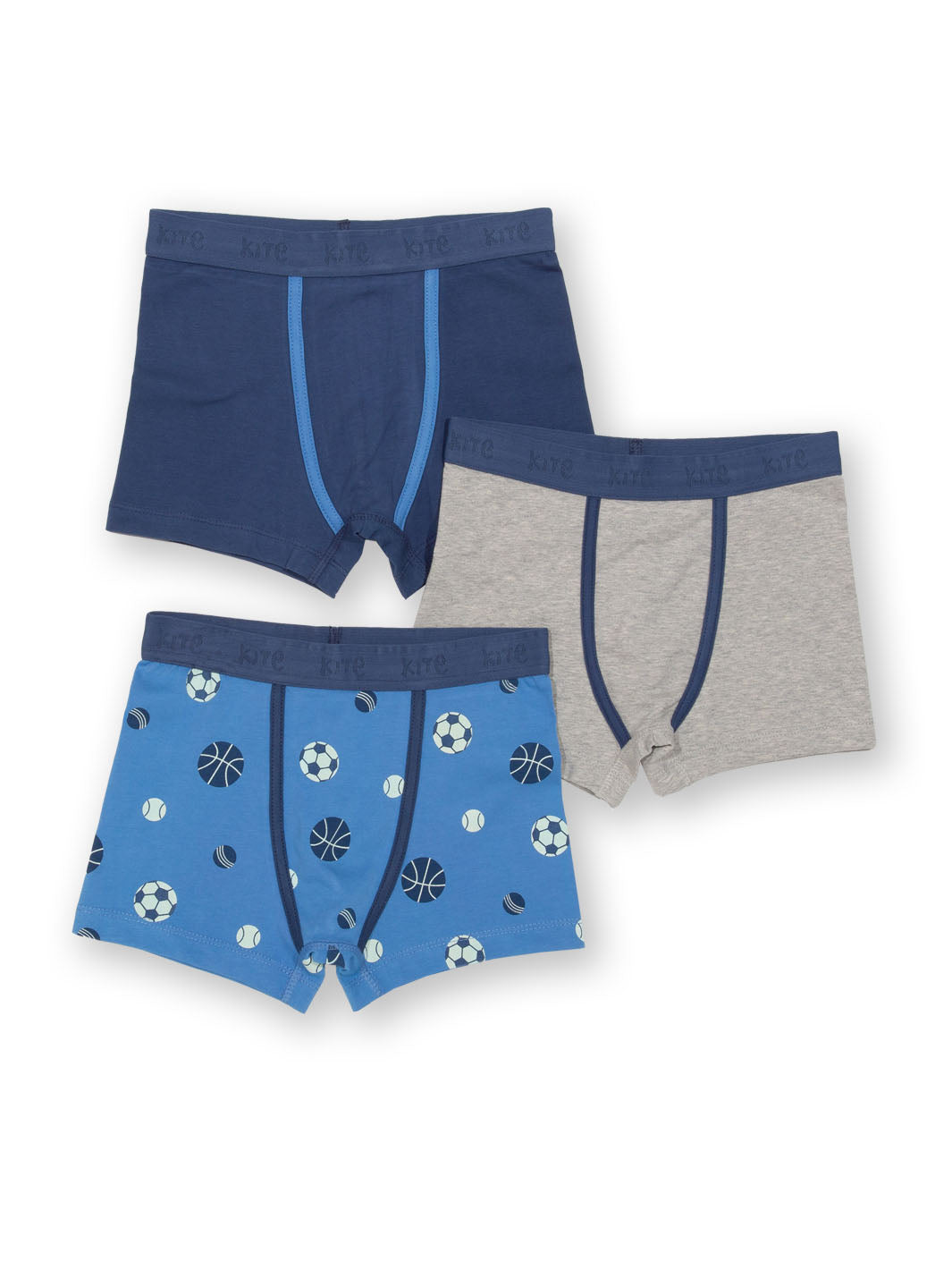 Kite Trunks - Play Ball Navy (3 Pack)