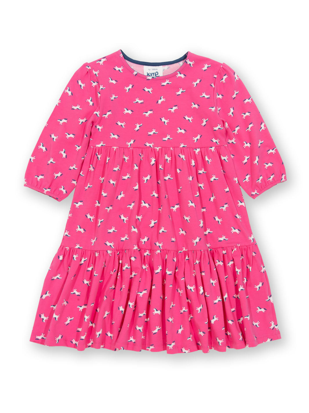 Kite Dress 3/4 Length Sleeve - Polka Pony Pink