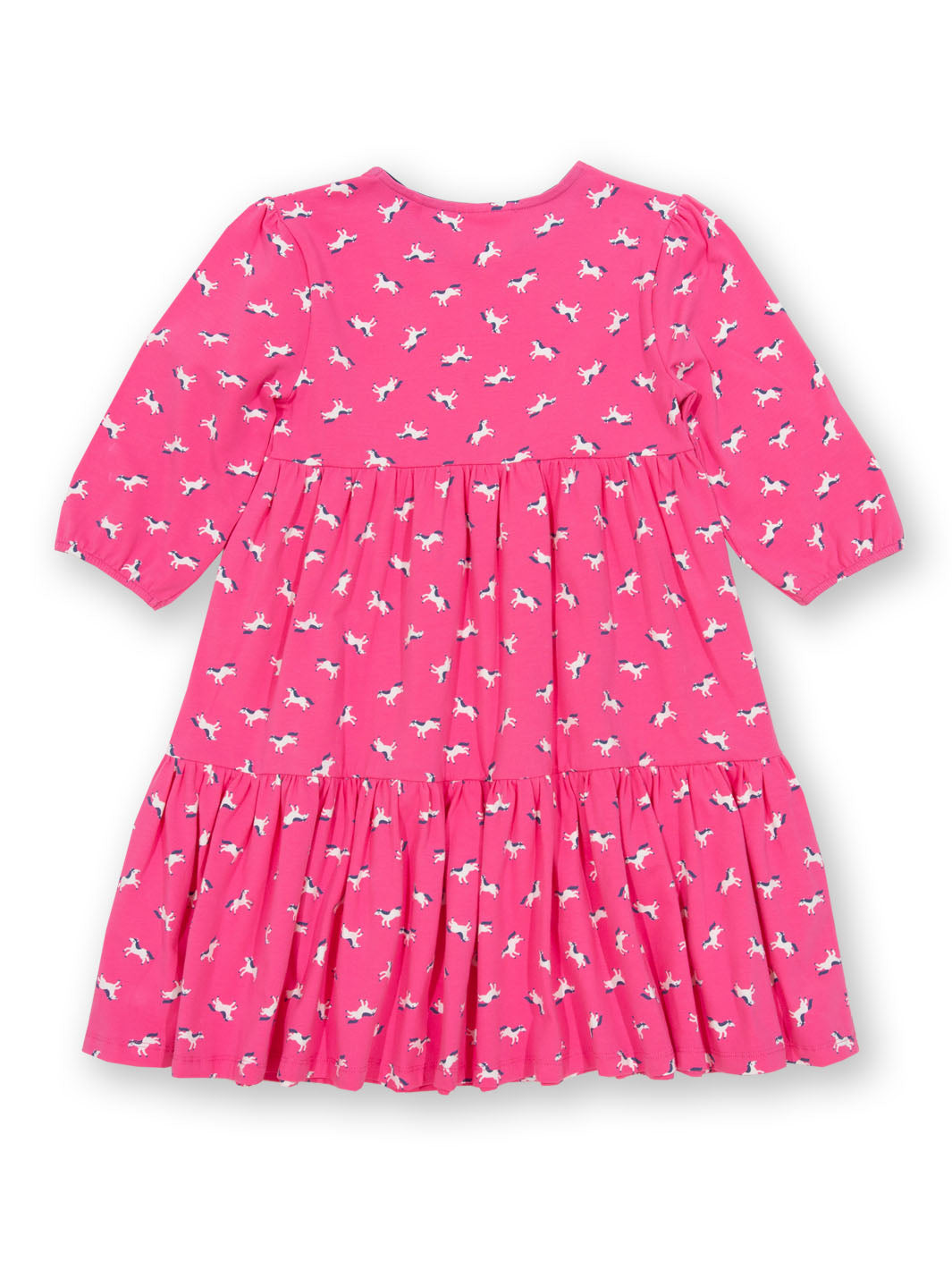Kite Dress 3/4 Length Sleeve - Polka Pony Pink