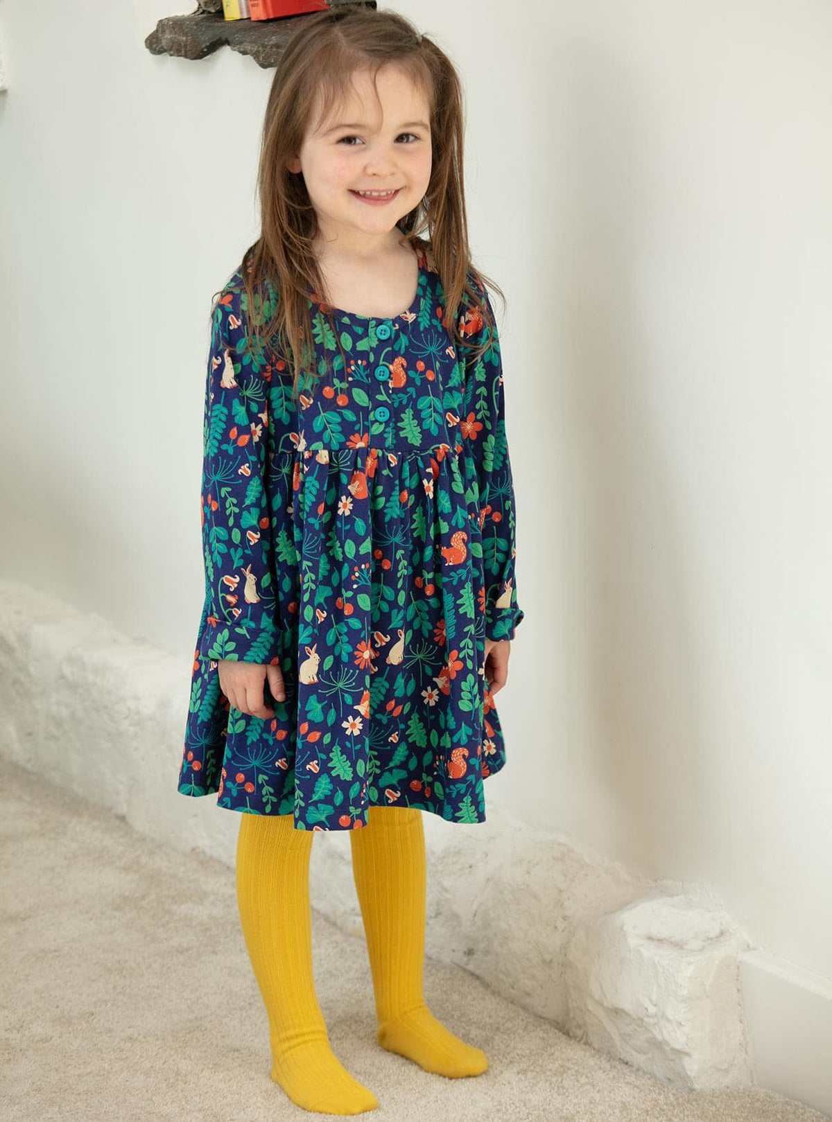 Piccalilly Dress Long Sleeve - Nature Trail