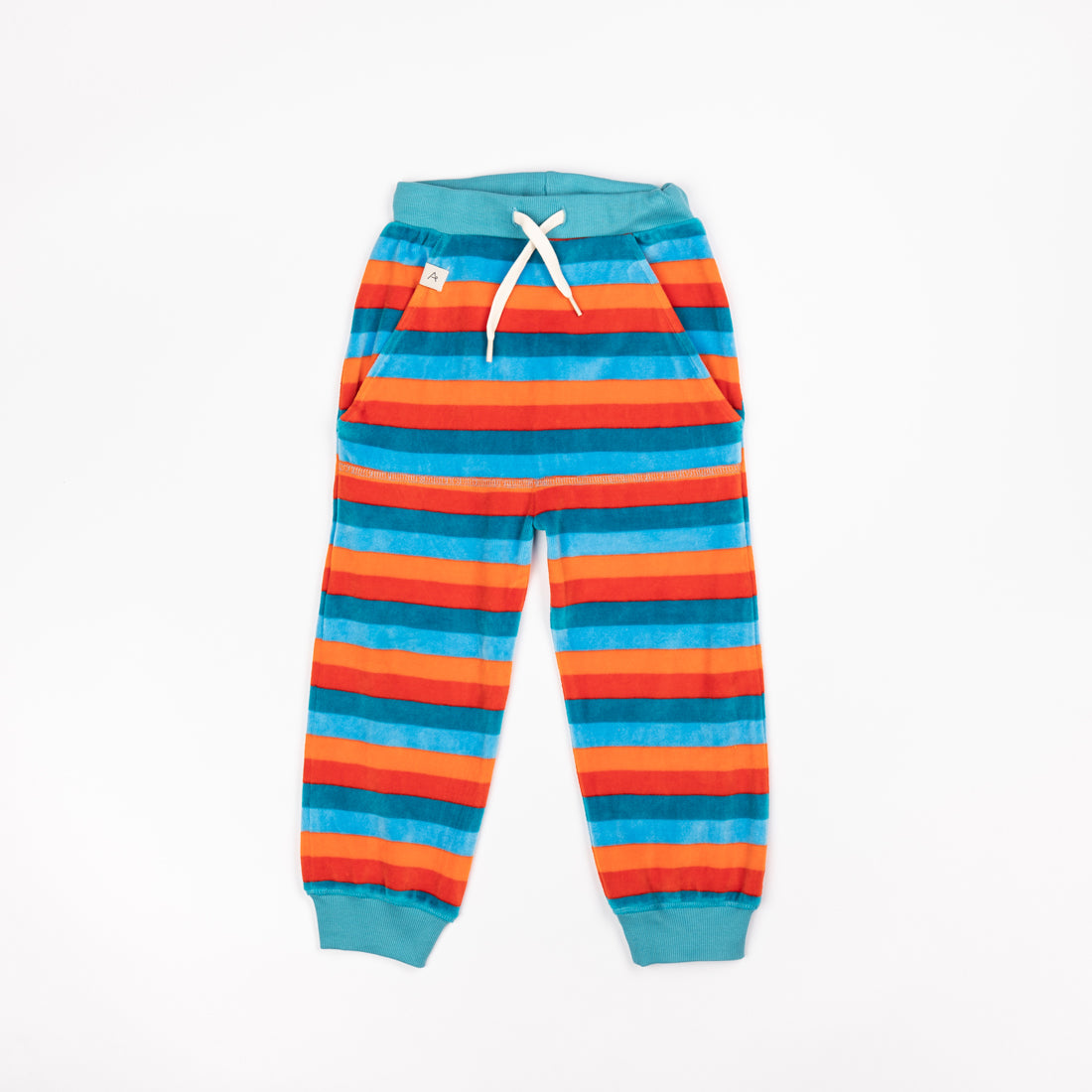 Alba of Denmark Kristoffer Velour Pants - Dragon Fire Big Stripes