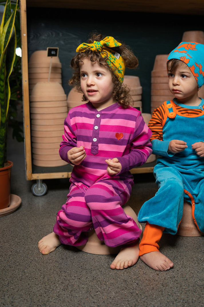 Alba of Denmark My Alba Playsuit - Very Berry Big Stripes