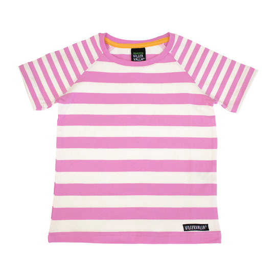 Villervalla T-Shirt Short Sleeve Stripes - Blossom