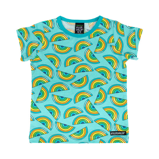 Villervalla T-Shirt Short Sleeve - Rainbow - Light Reef